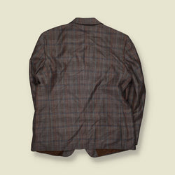 1980s | Check Blazer | Brown | Made in West Germany - XL