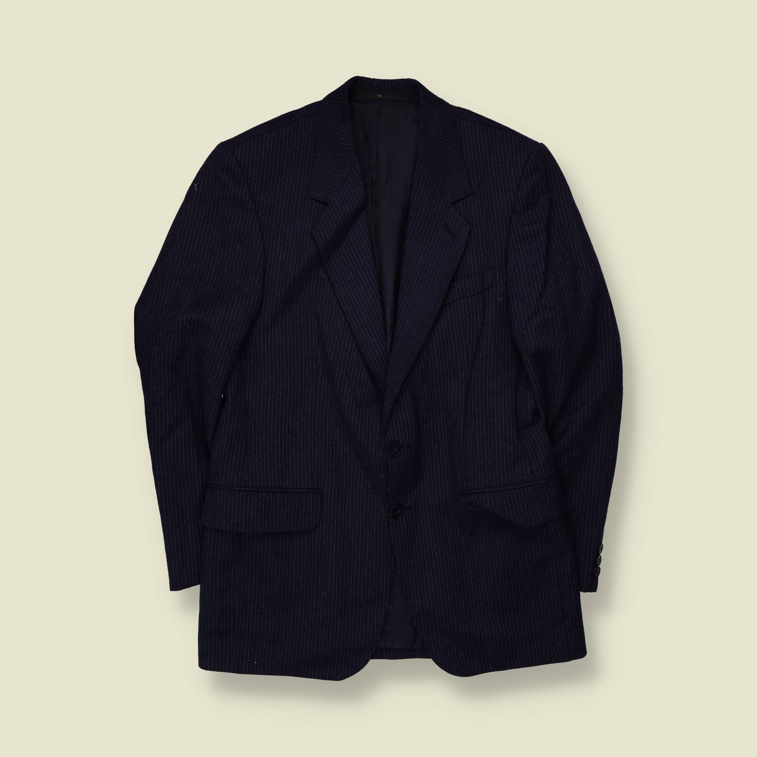 1970s | Pinstripe Blazer | Navy - XS