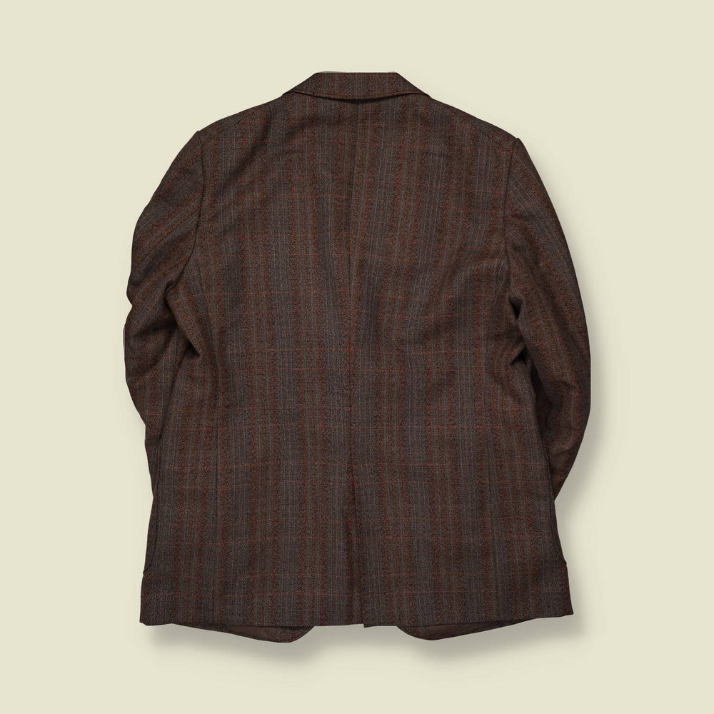 1970s | Trevira | Stripe Blazer | Brown - XL