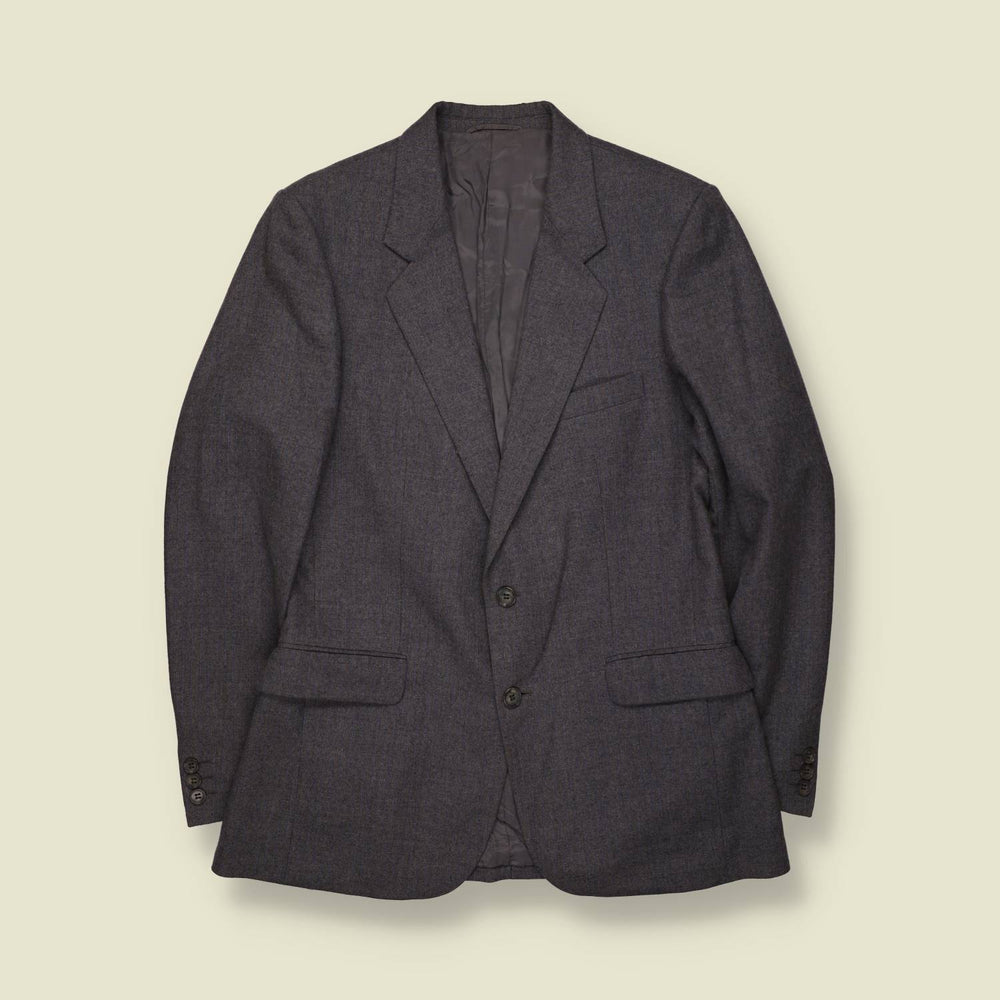 1970s | Wool Blazer | Charcoal | Made in Romania - XS
