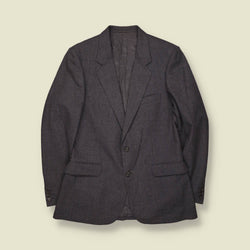 1970s | Wool Blazer | Charcoal | Made in Romania - XS