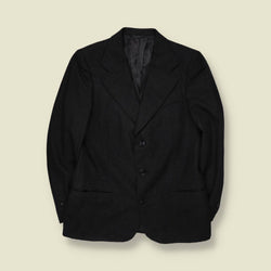 1970s | Berty | Wool Blazer | Black | Made in Italy - XS