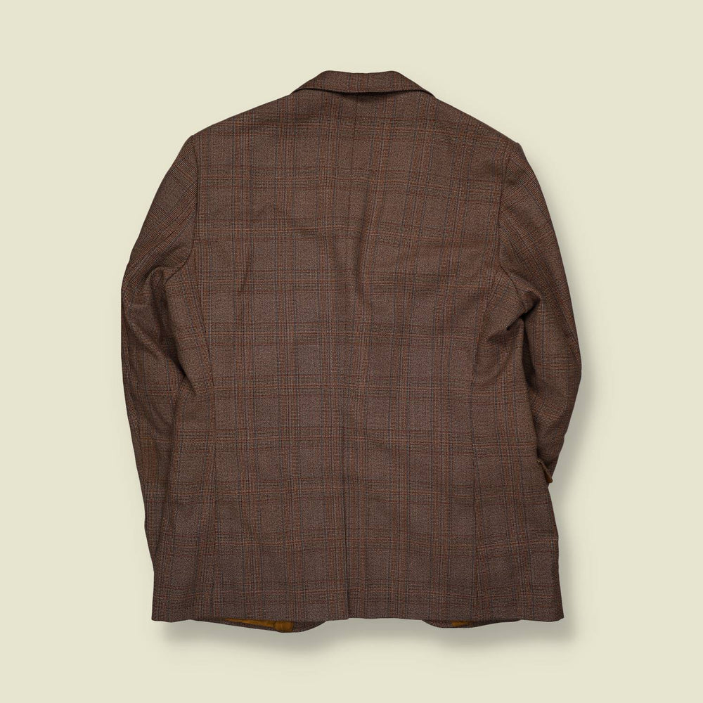 1970s | Gulf | Check Blazer | Brown - M