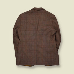 1970s | Gulf | Check Blazer | Brown - M