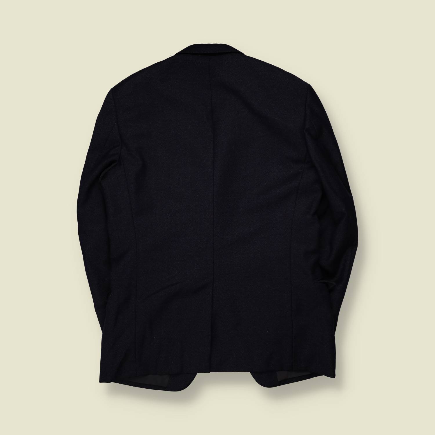 1970s | Two-Piece Suit | Navy | Pleated Trousers - S