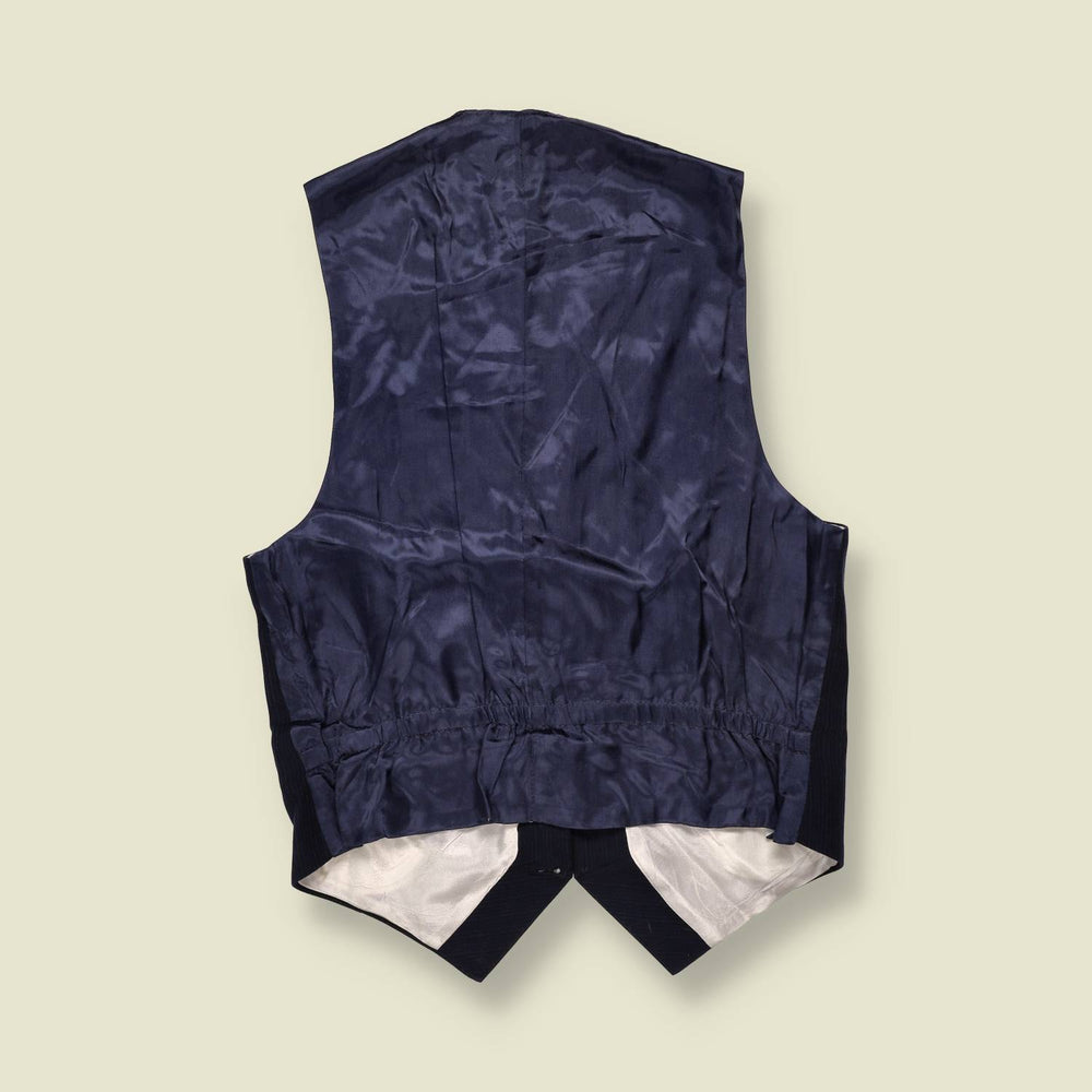1970s | Three-Piece Suit | Blue-Grey | Pure Wool - XXS-XS