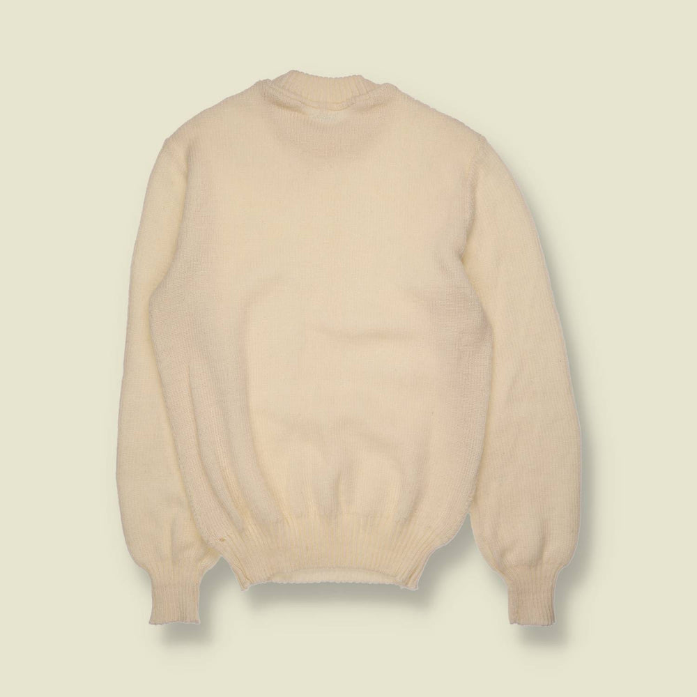 1970s | Cable Knit Jumper | Cream - XXS