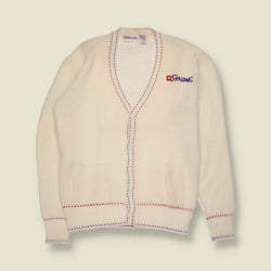 1970s | Spalding | Knit Cardigan | White - S