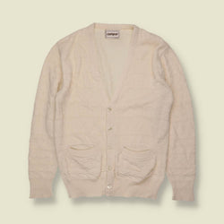 1970s | Campus | Knit Cardigan | Cream - XS