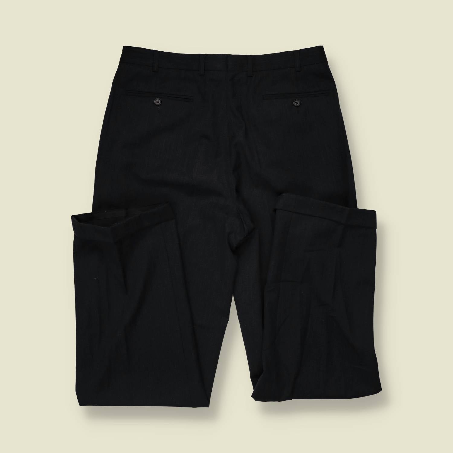 1980s | Pleated Trousers | Grey - w32