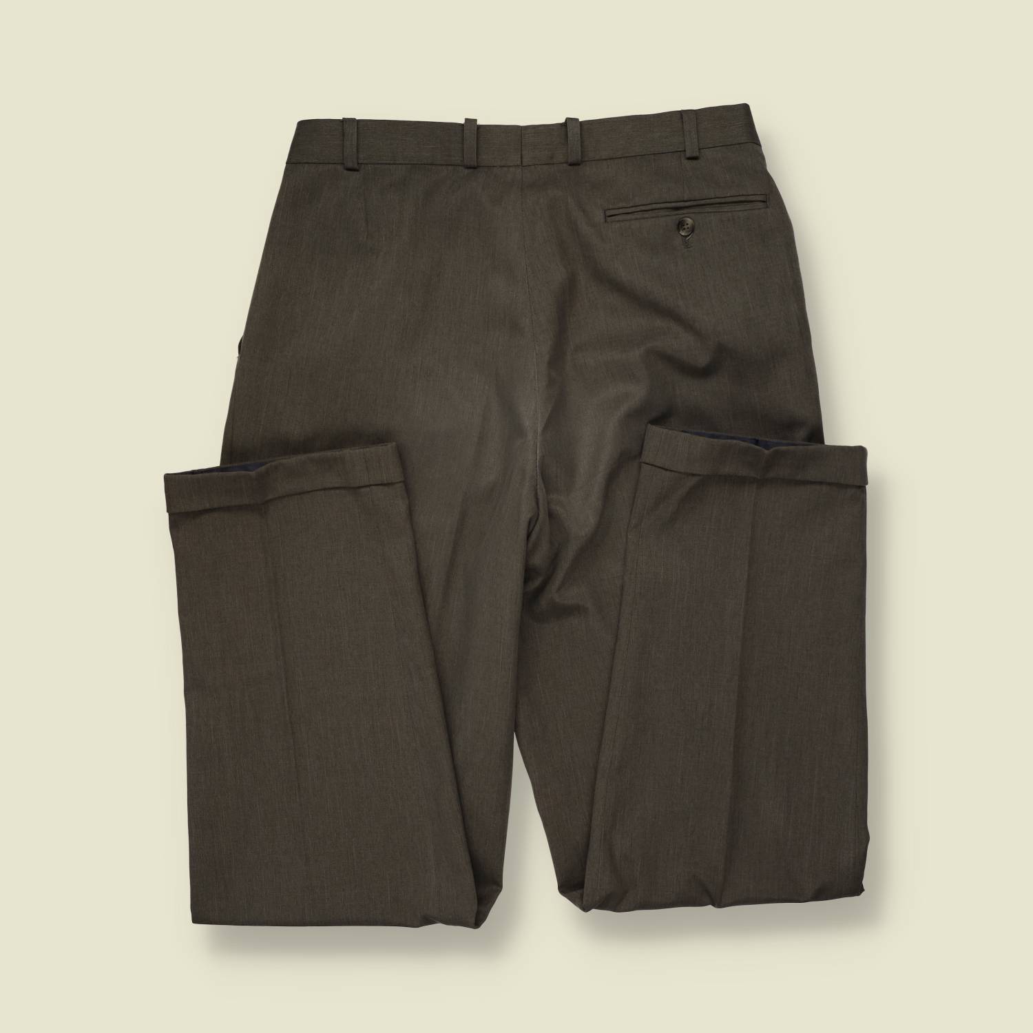 1980s | Henry Morell | Pleated Trousers | Brown - w34
