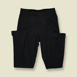 1980s | Alberto | Pleated Trousers | Dark Grey - w32