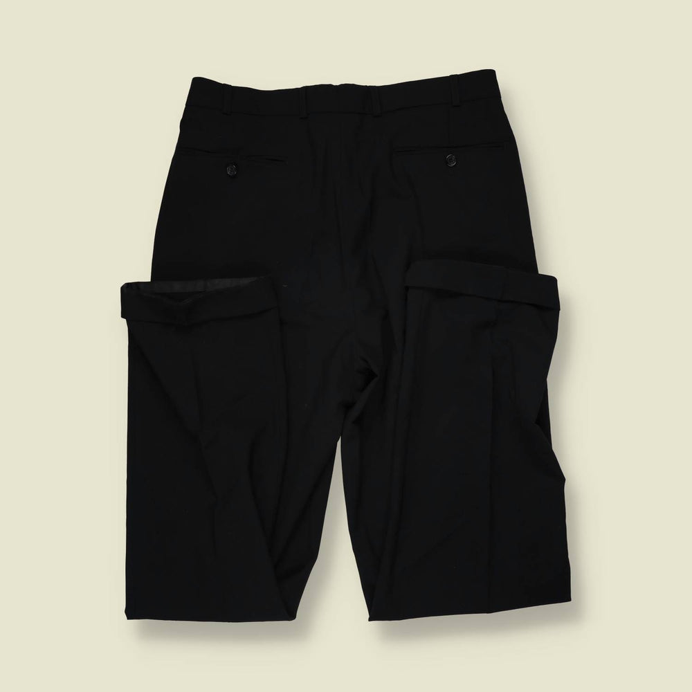1980s | Pleated Trousers | Black - w32