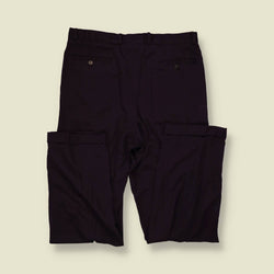 1970s | Pleated Trousers | Navy - w34