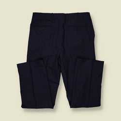 1980s | Pleated Trousers | Navy - w34