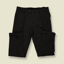 1980s | Pleated Trousers | Dark Brown - w34