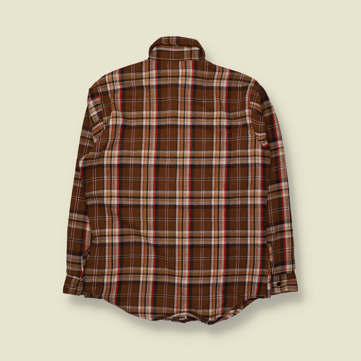 1970s | Big Mike | Flannel Shirt | Brown Plaid - M