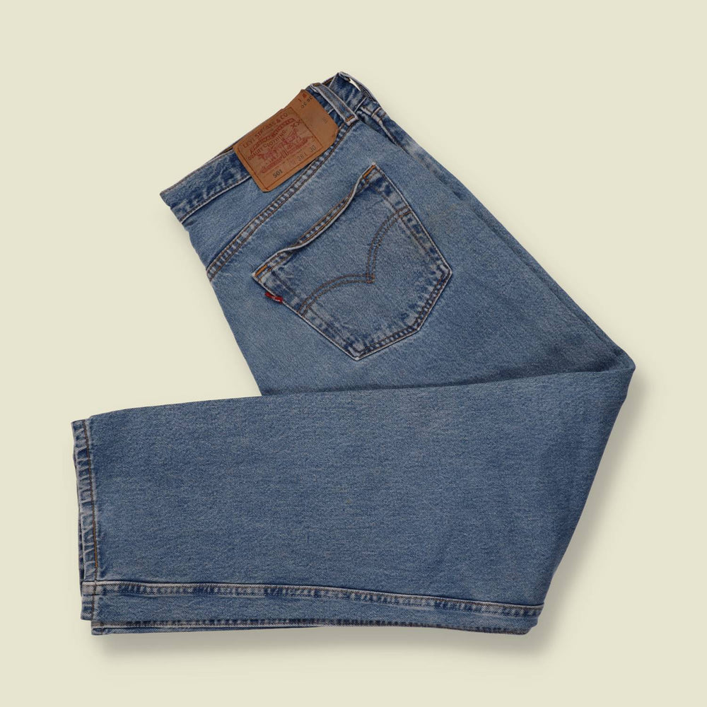 1980s | Levi's 501 | Made in USA | Jeans | Blue Wash - w34
