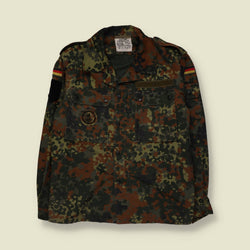 1990s | Kobler GmbH | German Military Field Shirt | Flecktarn Camouflage - M