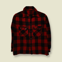 1950s | Buffalo Check Shirt | Red & Black - 3XL
