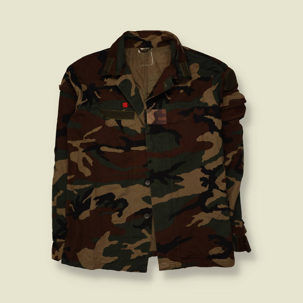 1980s-90s | Military | Field Shirt | Woodland Camouflage - 3XL