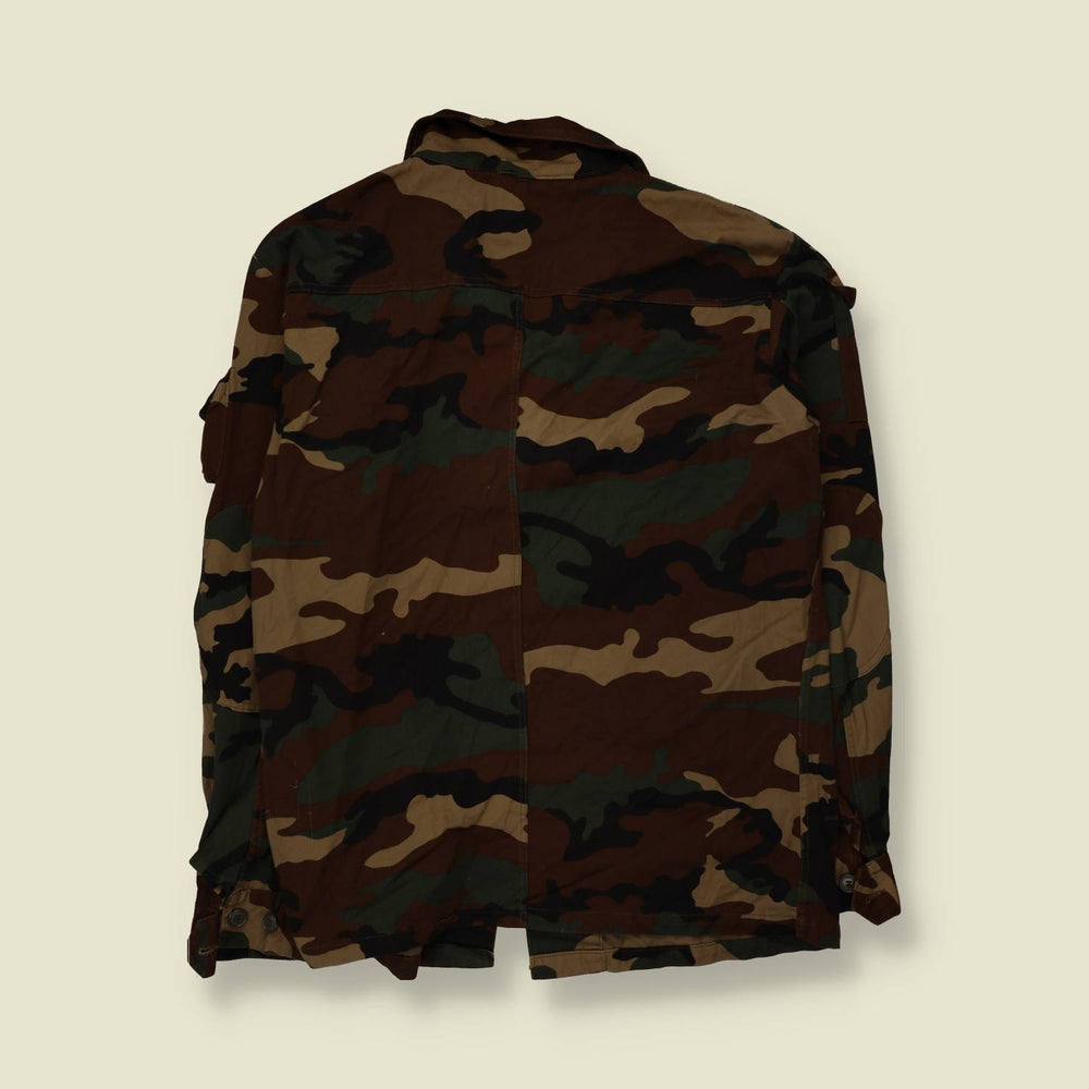 1980s-90s | Military | Field Shirt | Woodland Camouflage - 3XL