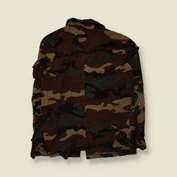 1980s-90s | Military | Field Shirt | Woodland Camouflage - 3XL