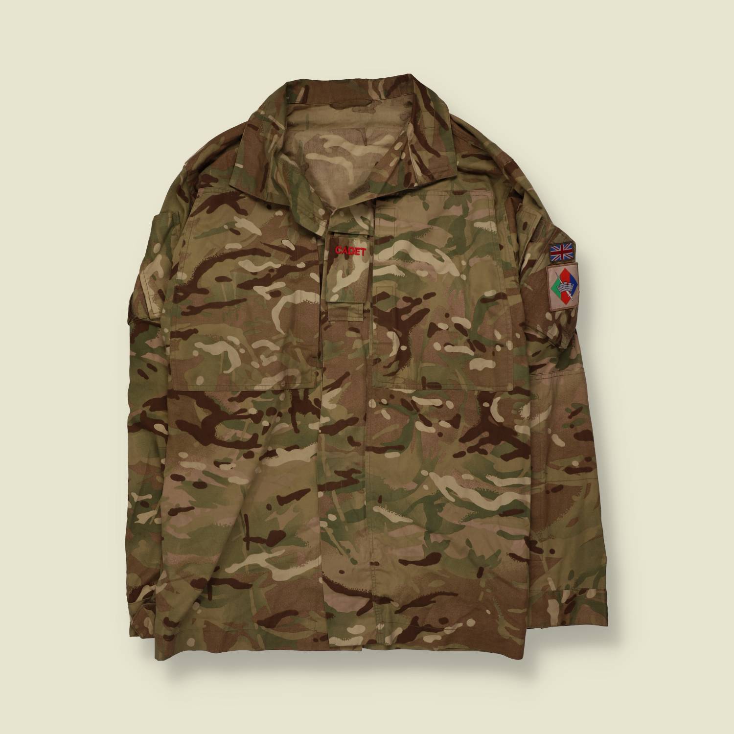 1990s-2000s | British Military Cadet | Field Shirt | MTP Camouflage - M