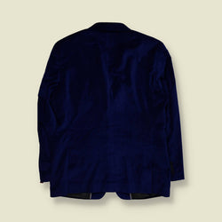 1990s | Velvet Blazer | Navy - M