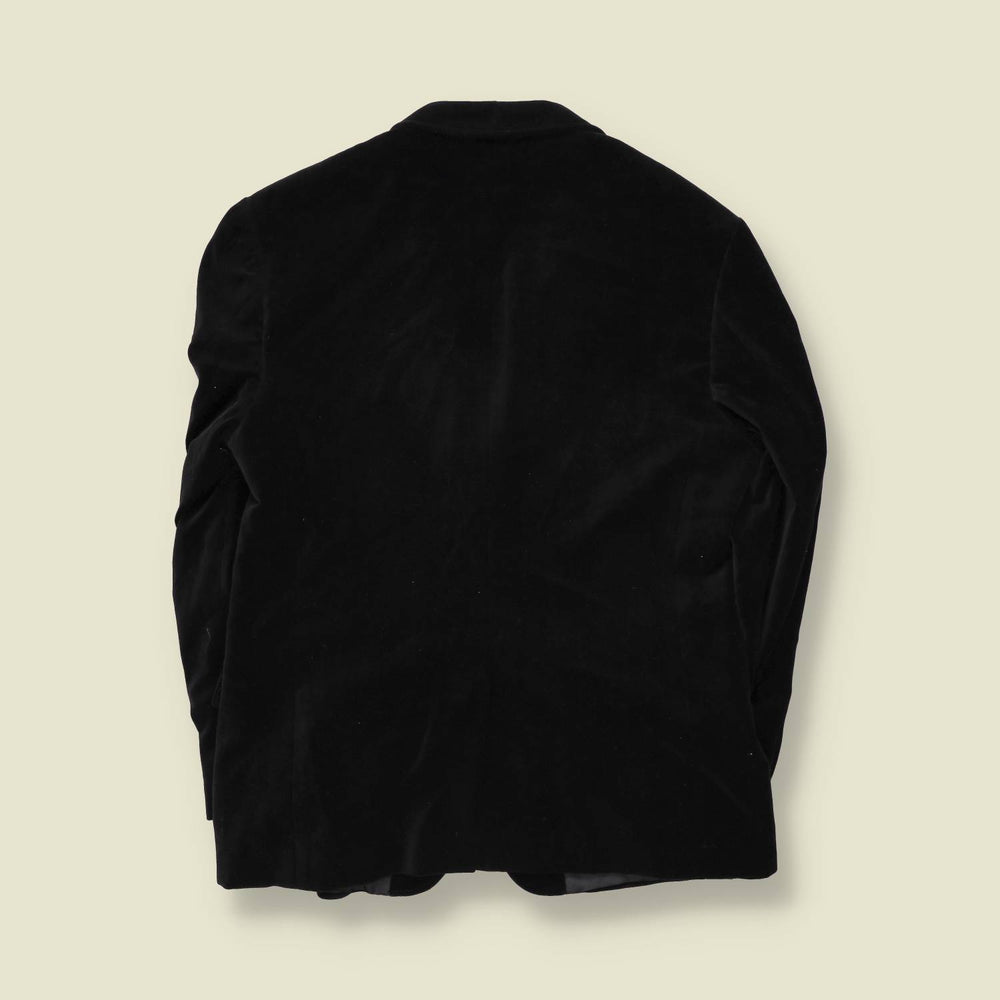 1990s | Viri | Velvet Blazer | Black - M