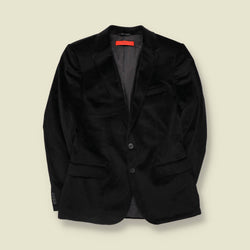 Y2K | Hugo Boss | Velvet Blazer | Black - S