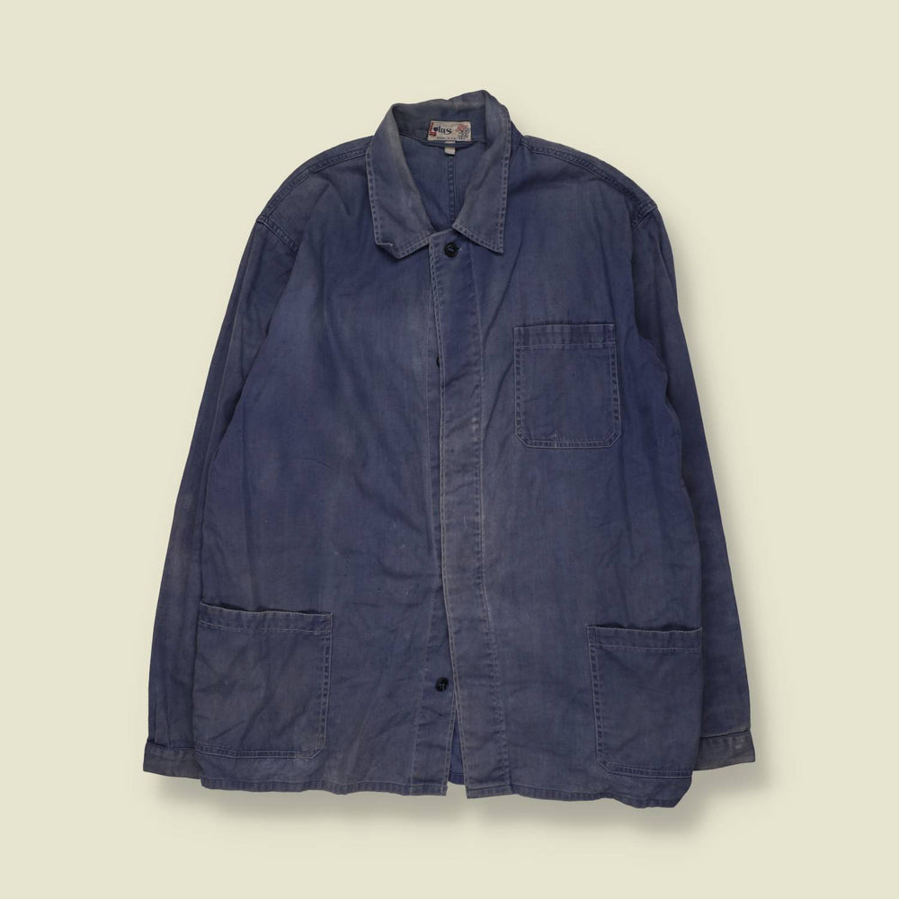 1980s | Lotus | Chore Jacket | Faded Blue - S