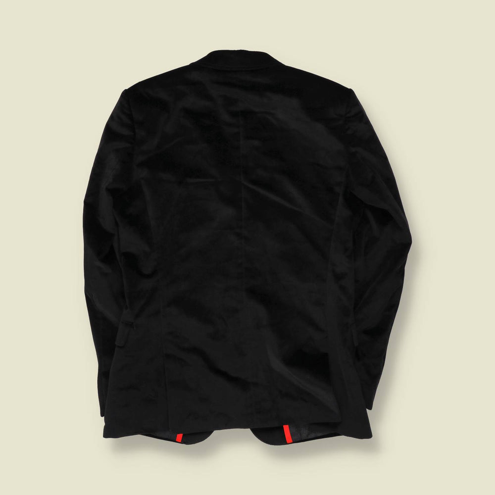 Y2K | Hugo Boss | Velvet Blazer | Black - S