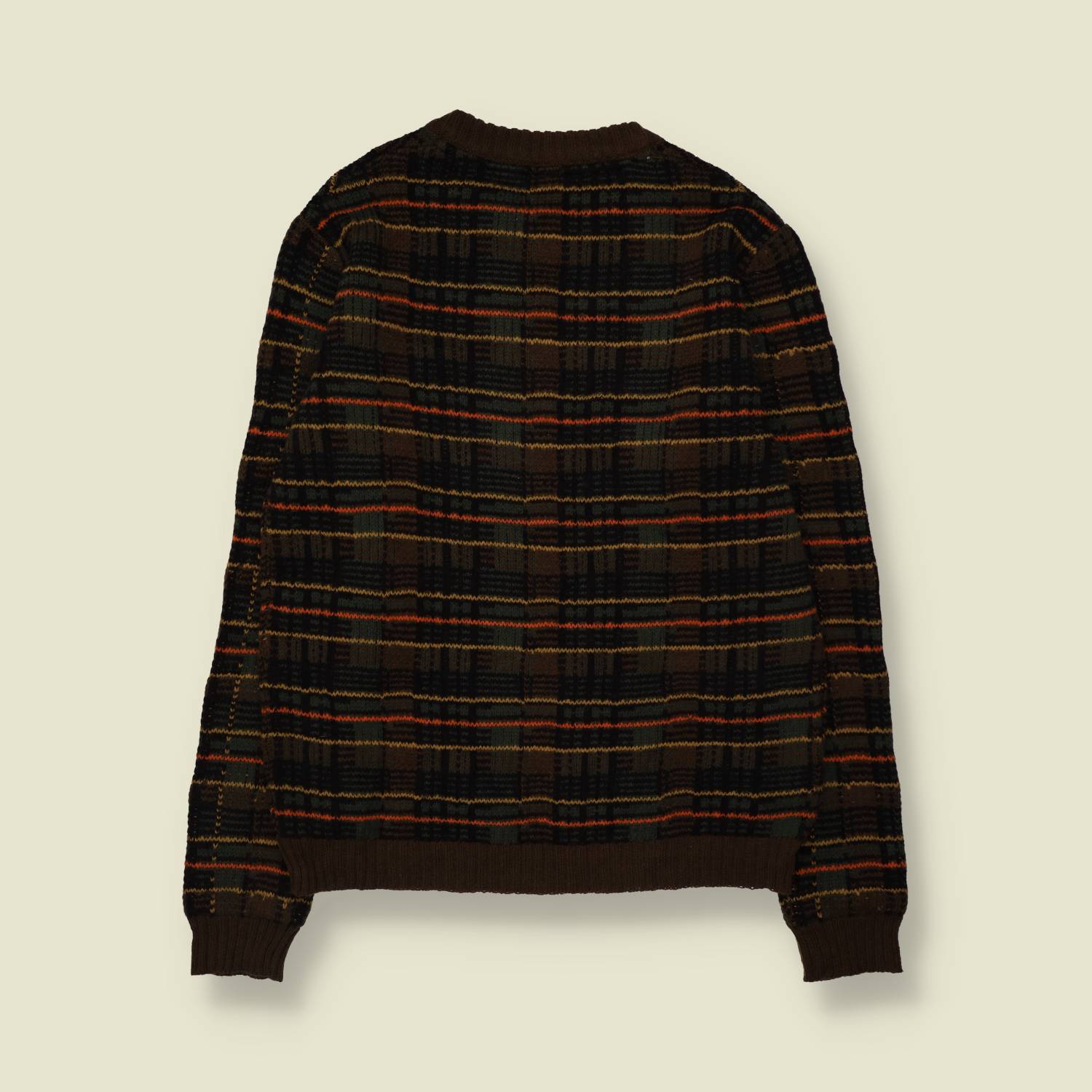 1990s | Anerkjendt | Check Jumper | Brown Multicolour - M