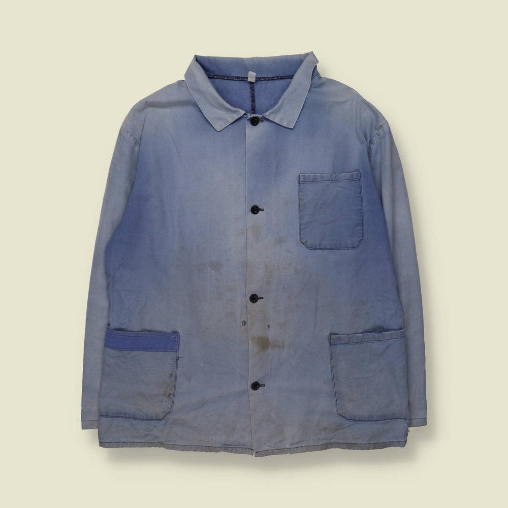1980s | Chore Jacket | Faded Blue - L