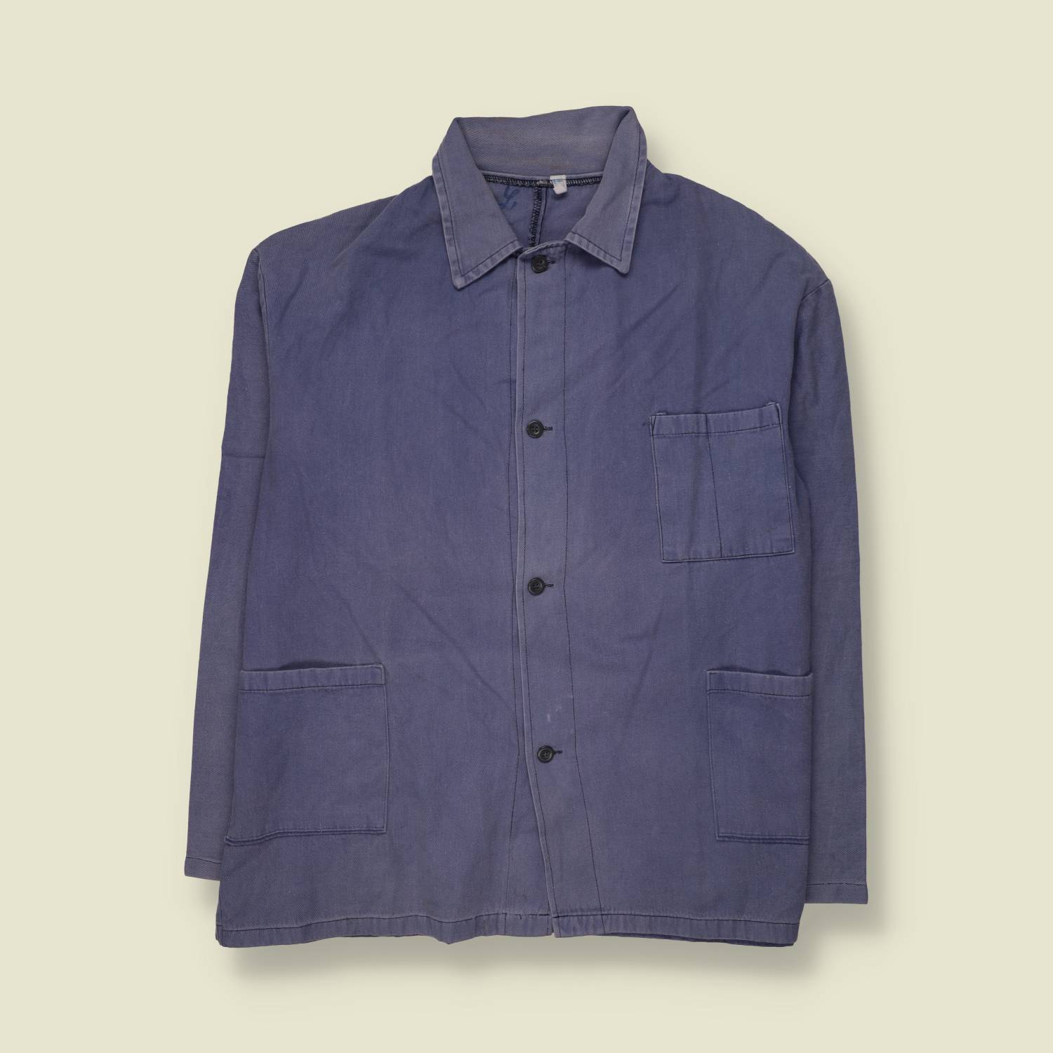 1980s | Chore Jacket | Faded Blue - 3XL