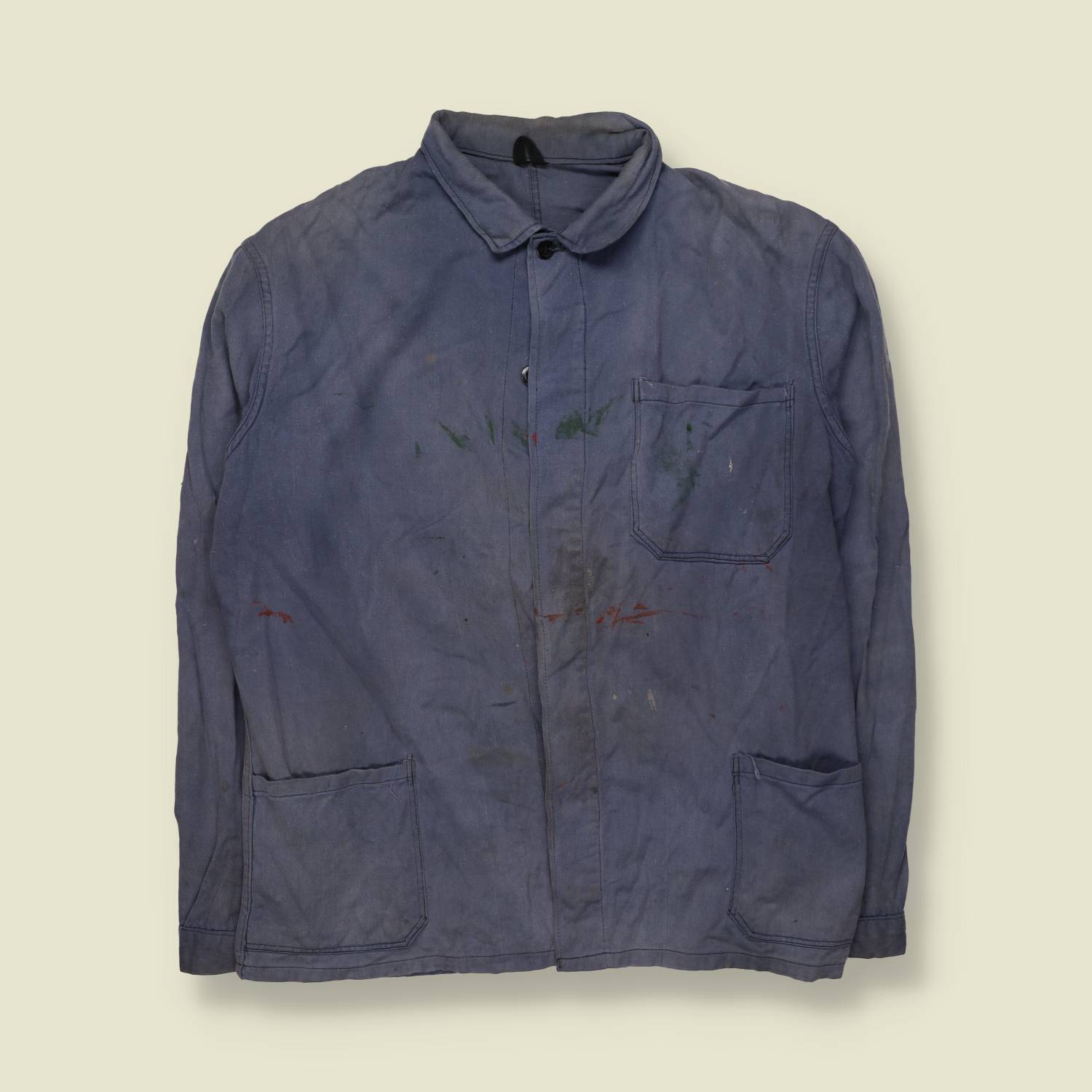 1980s | Chore Jacket | Faded Blue - M
