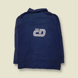 1980s | Chore Jacket | Navy with Back Print - XL