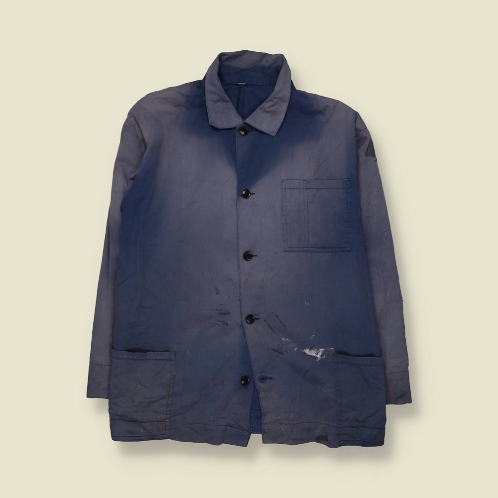 1980s | Chore Jacket | Faded Blue - XL