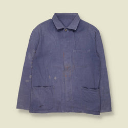 1980s | Chore Jacket | Faded Blue - S