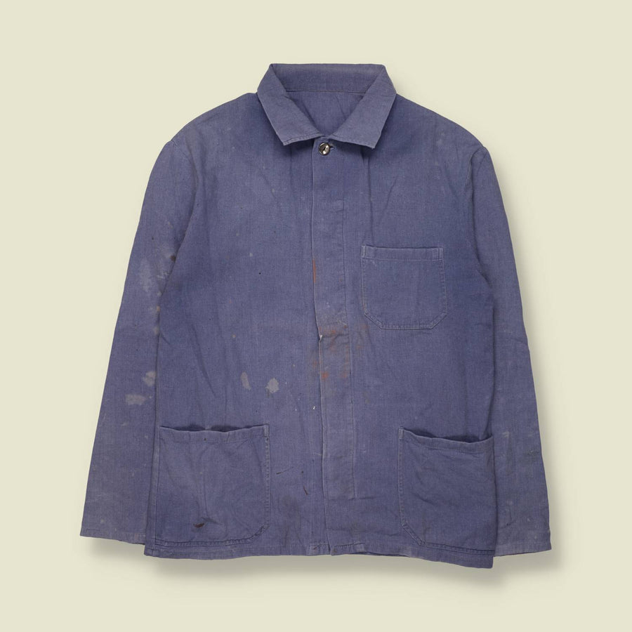 1980s | Chore Jacket | Faded Blue - S