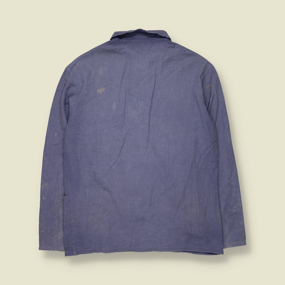 1980s | Chore Jacket | Faded Blue - S