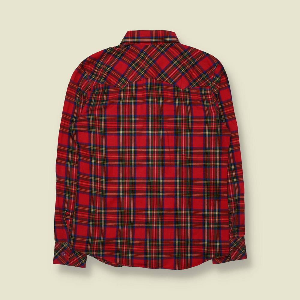 1970s | Levi's | Western Shirt | Red Tartan - S