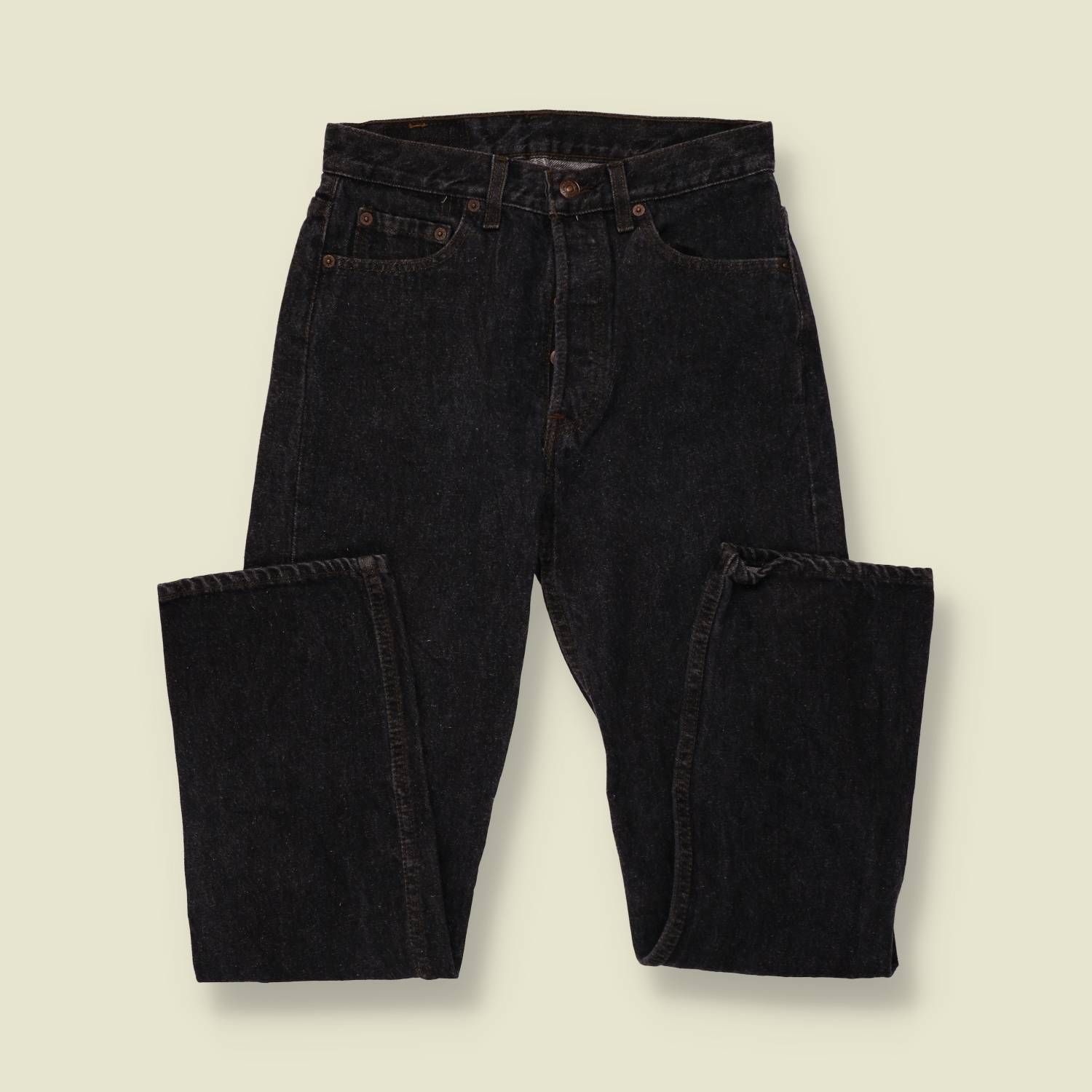 1980s | Levi's 501 | Made in USA | Jeans | Faded Black - w28