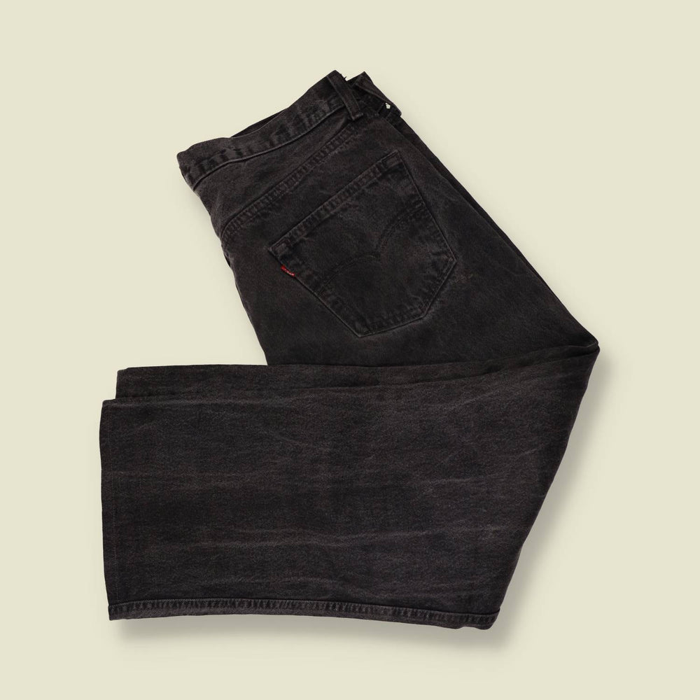 1980s | Levi's 501 | Made in USA | Jeans | Faded Black - w36