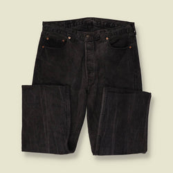 1980s | Levi's 501 | Made in USA | Jeans | Faded Black - w36