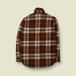 1970s | JC Penney | CPO Shirt | Brown & Cream Plaid - S