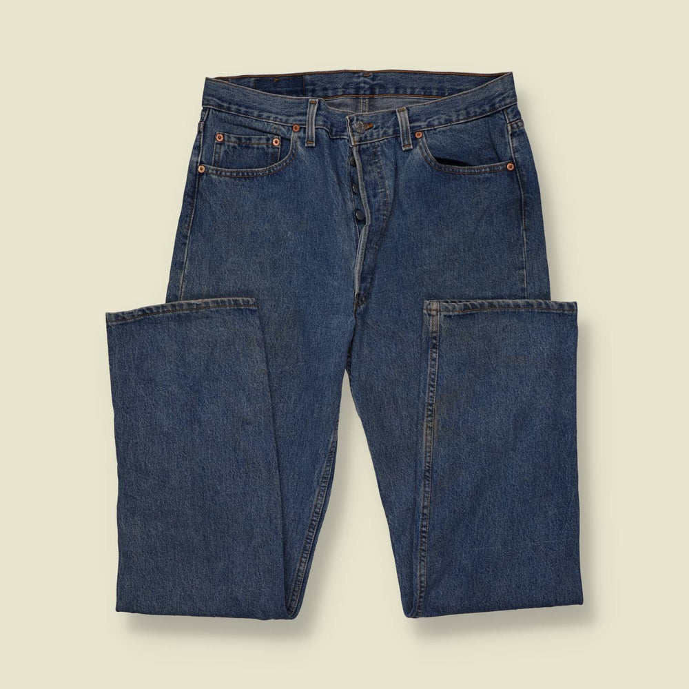 1980s | Levi's 501 | Made in USA | Jeans | Blue Wash - w34
