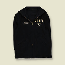 1977 | USAFA Zip-Up Cadet Coat | Navy Blue - L