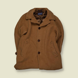 1970s | Pendleton Wool Car Coat | Camel - M